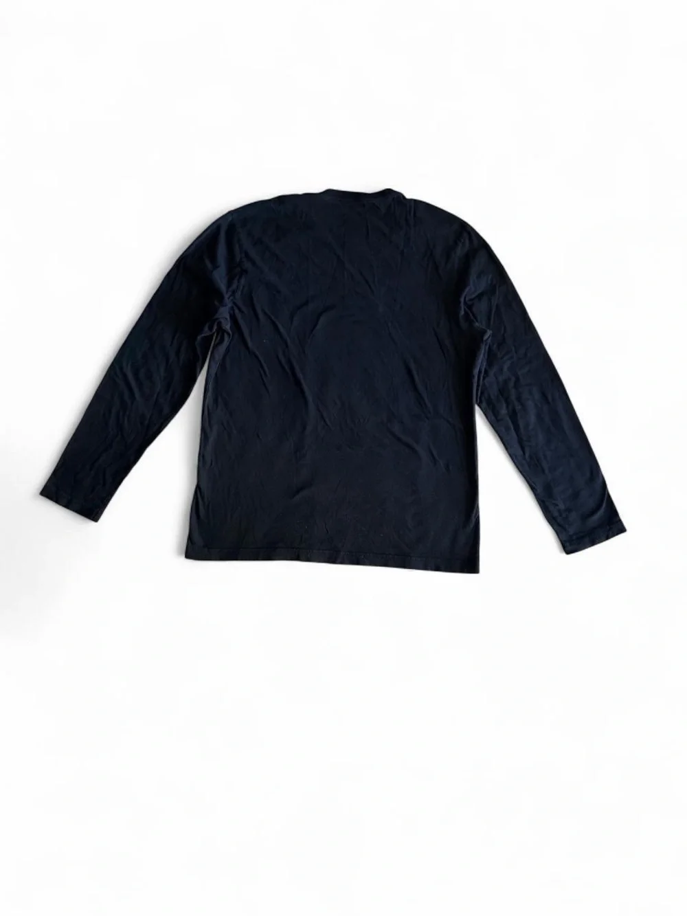 Banana Republic Soft Wash Long Sleeve T-Shirt Mens L Black
